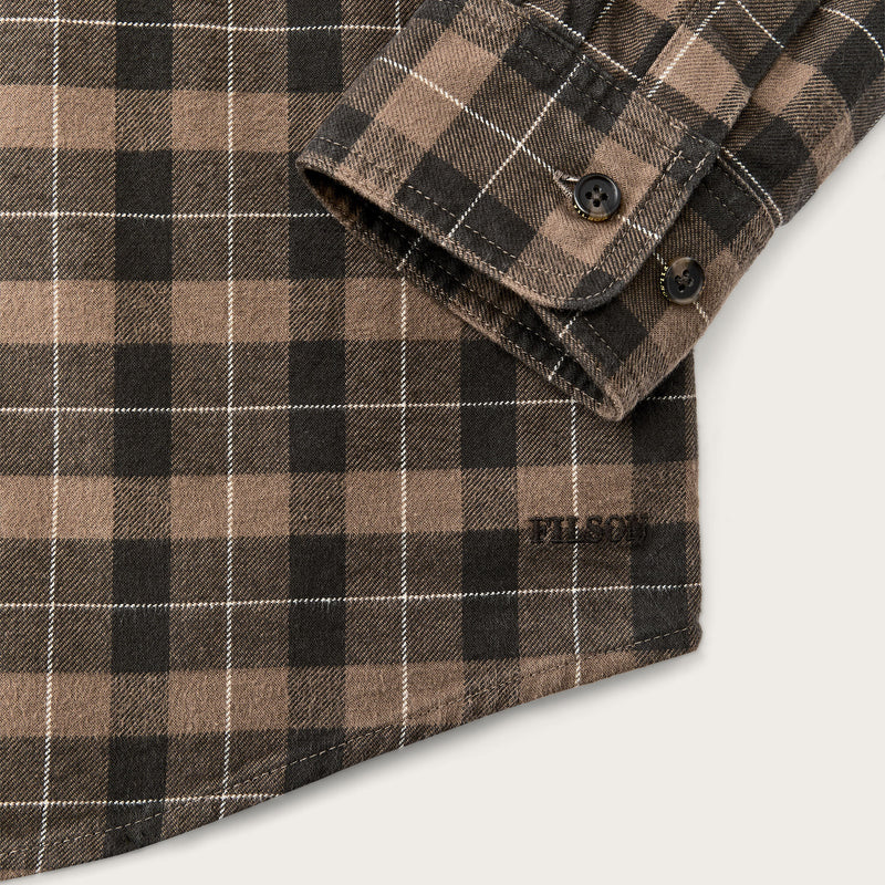 Camicia alaskan guide di Filson | Light brown / peat / multi pla (Brown)
