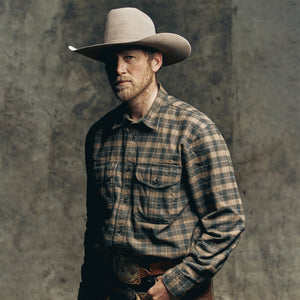 Camicia alaskan guide di Filson | Light brown / peat / multi pla (Brown)