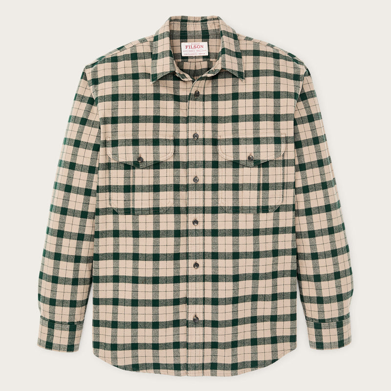 Alaskan guide shirt von Filson | Oatmeal / pine plaid (Green)