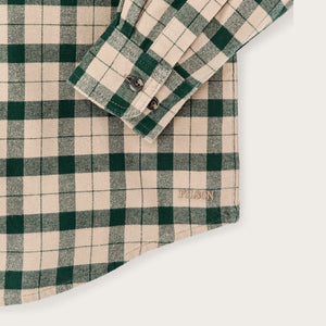 Alaskan guide shirt von Filson | Oatmeal / pine plaid (Green)