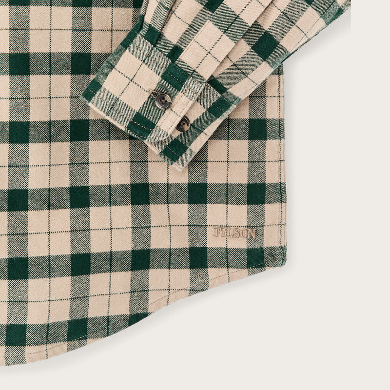 Alaskan guide shirt von Filson | Oatmeal / pine plaid (Green)