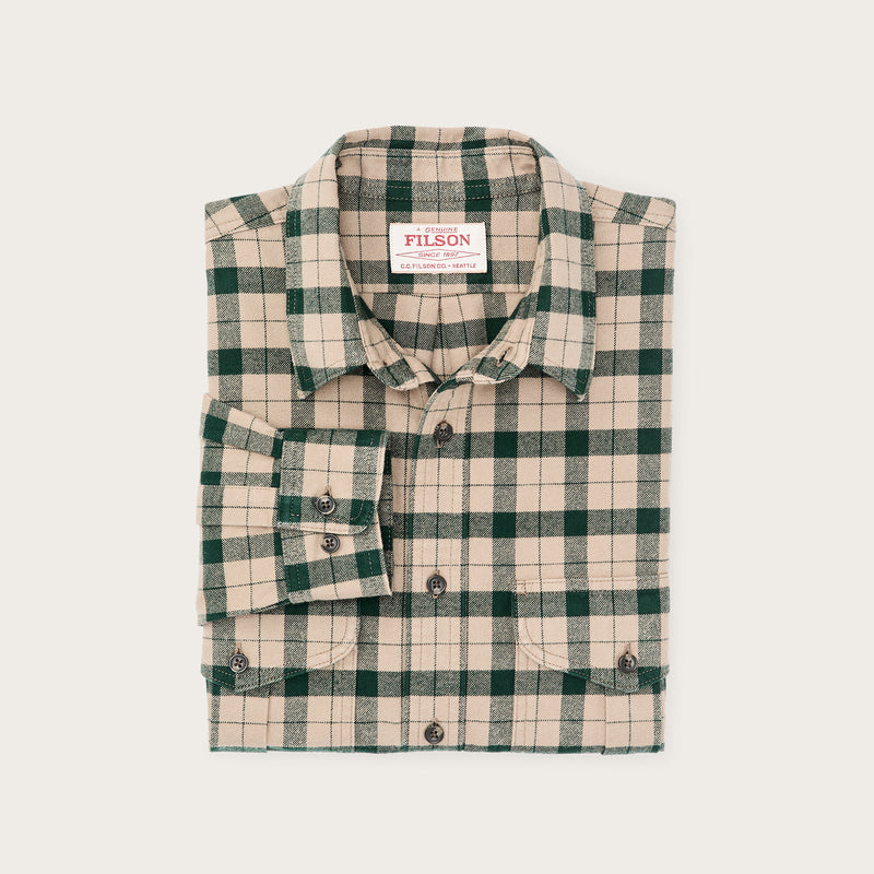 Alaskan guide shirt von Filson | Oatmeal / pine plaid (Green)