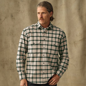 Alaskan guide shirt von Filson | Oatmeal / pine plaid (Green)