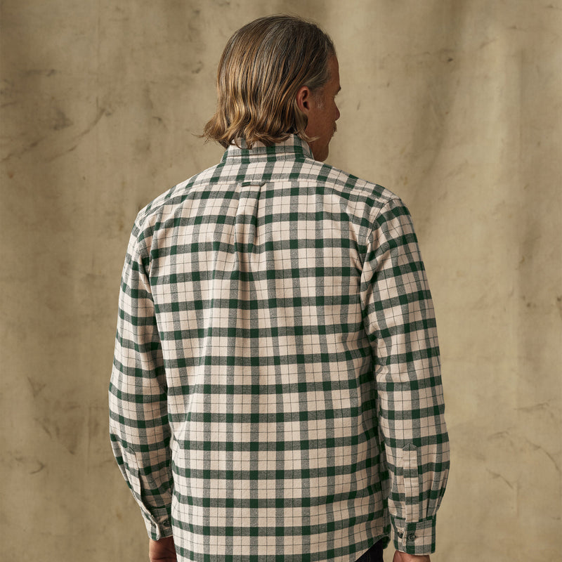Alaskan guide shirt von Filson | Oatmeal / pine plaid (Green)