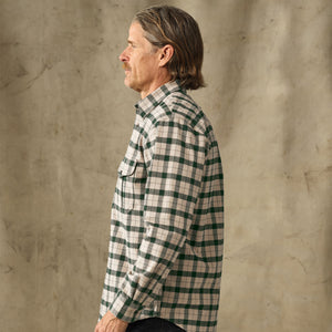 Alaskan guide shirt von Filson | Oatmeal / pine plaid (Green)