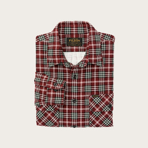 Field flannel shirt di Filson | Russet red plaid (Red)