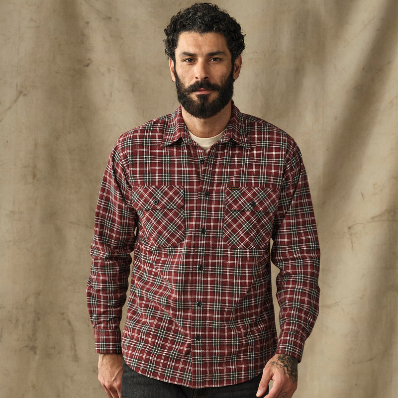 Field flannel shirt di Filson | Russet red plaid (Red)