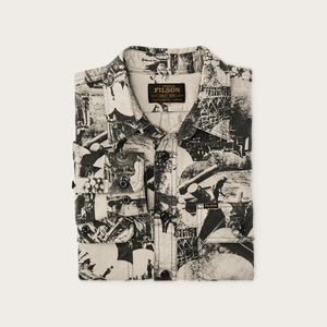 Field flannel shirt di Filson | Vintage khaki print (Beige)
