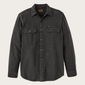 Chemise de travail vintage en flanelle par Filson | Charcoal (Black)