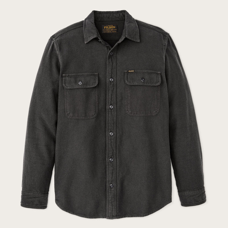 Chemise de travail vintage en flanelle par Filson | Charcoal (Black)