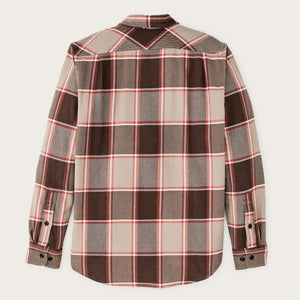 Chemise de travail vintage en flanelle par Filson | Tan / orange / multi (Multicolor)