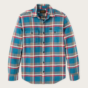 Vintage flannel work shirt by Filson | Blue / gray / multi (Blue)