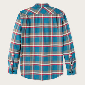 Vintage flannel work shirt by Filson | Blue / gray / multi (Blue)