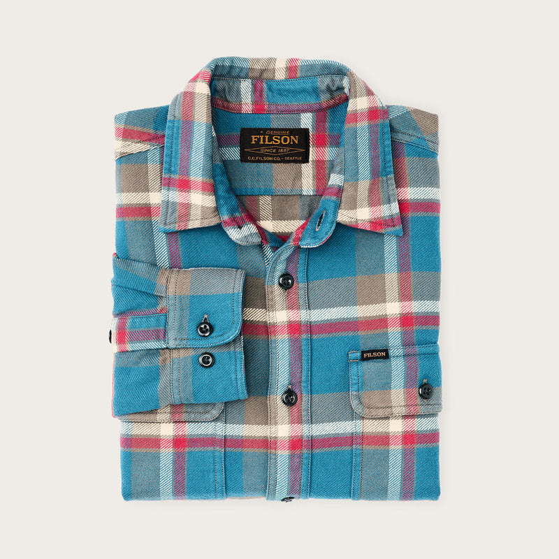 Vintage flannel work shirt by Filson | Blue / gray / multi (Blue)