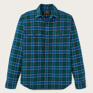 Vintage flannel work shirt di Filson | Blue / green plaid (Blue)