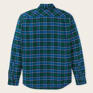 Vintage flannel work shirt di Filson | Blue / green plaid (Blue)
