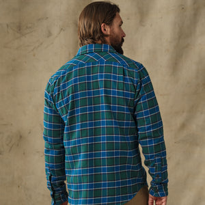 Vintage flannel work shirt di Filson | Blue / green plaid (Blue)