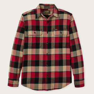 Vintage flannel work shirt di Filson | Red / cream plaid (Red)