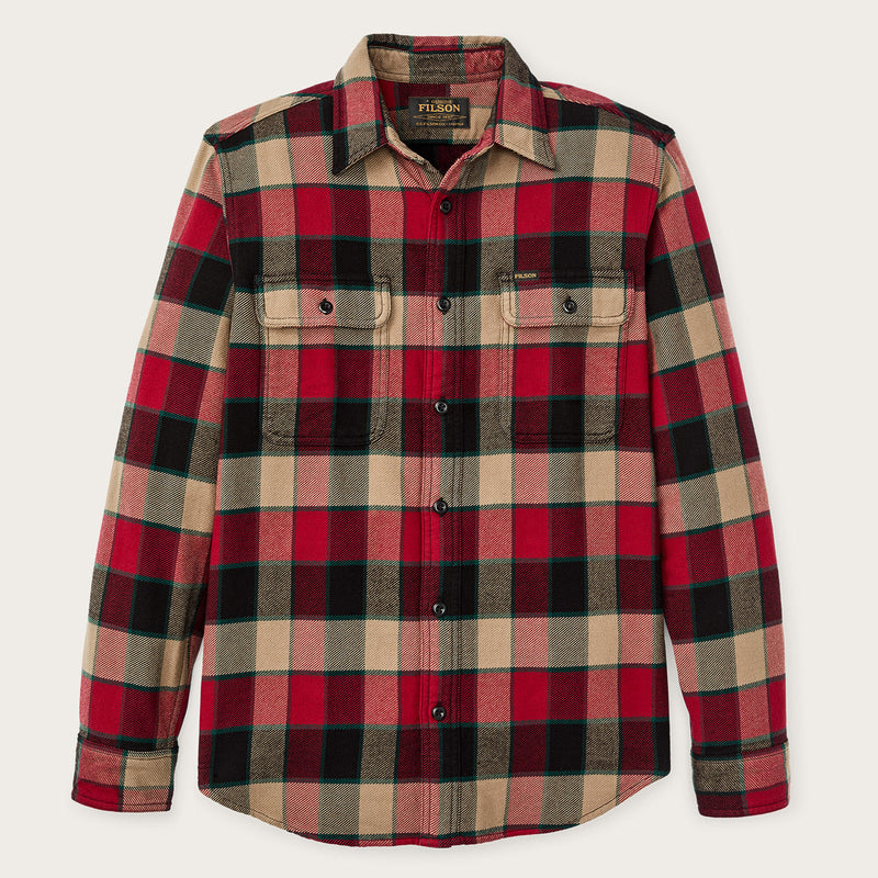 Vintage flannel work shirt di Filson | Red / cream plaid (Red)