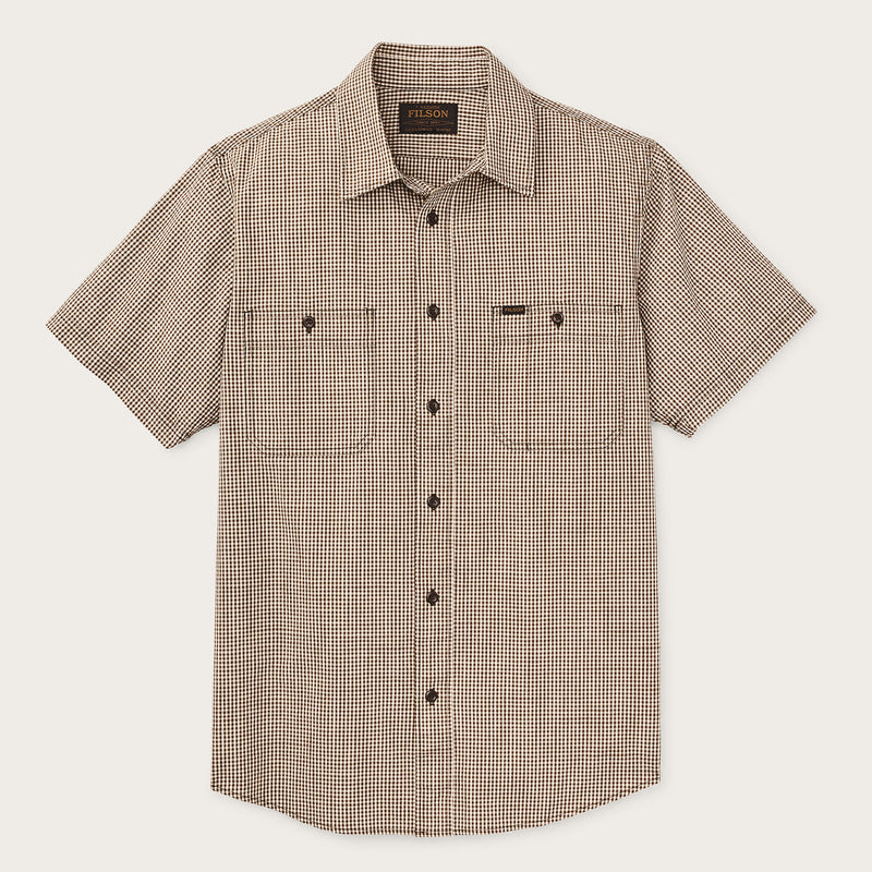 Short sleeve chambray shirt di Filson | Coffee / natural (Brown)