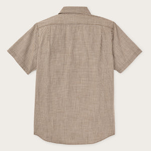 Short sleeve chambray shirt di Filson | Coffee / natural (Brown)