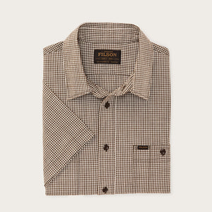 Short sleeve chambray shirt di Filson | Coffee / natural (Brown)