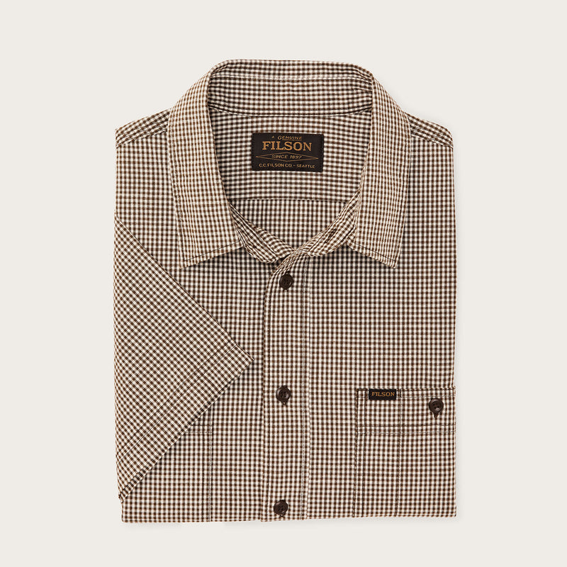 Short sleeve chambray shirt di Filson | Coffee / natural (Brown)