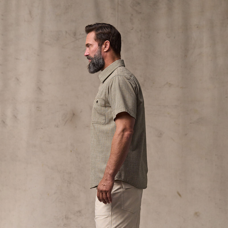 Short sleeve chambray shirt di Filson | Coffee / natural (Brown)