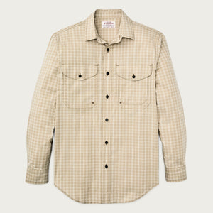 Twin lakes sport shirt by Filson | Tan / cream plaid (Beige)