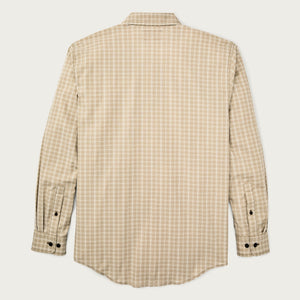 Twin lakes sport shirt by Filson | Tan / cream plaid (Beige)