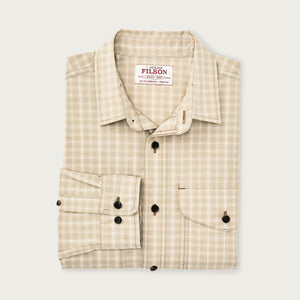 Twin lakes sport shirt by Filson | Tan / cream plaid (Beige)