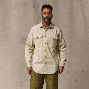 Twin lakes sport shirt by Filson | Tan / cream plaid (Beige)