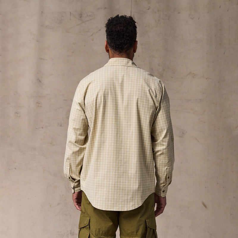 Twin lakes sport shirt by Filson | Tan / cream plaid (Beige)