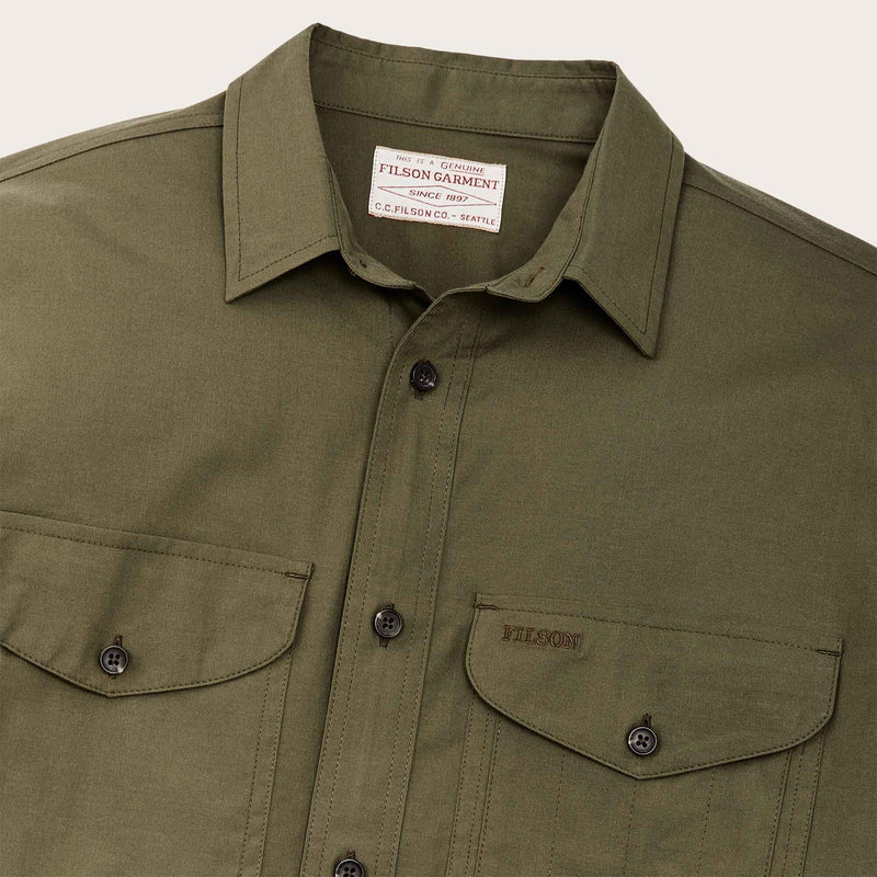 Twin lakes sport shirt par Filson | Dark olive drab (Green)