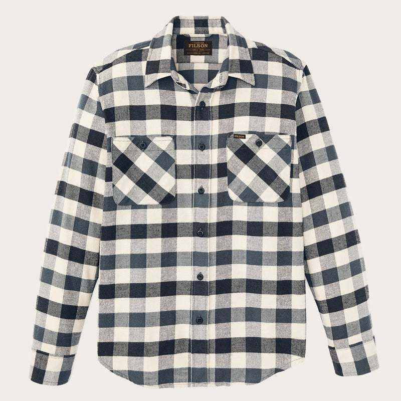 Rangeland flannel shirt di Filson | Charcoal / steel plaid (Blue)