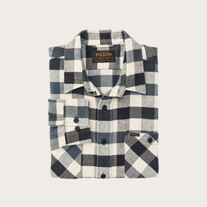 Rangeland flannel shirt di Filson | Charcoal / steel plaid (Blue)