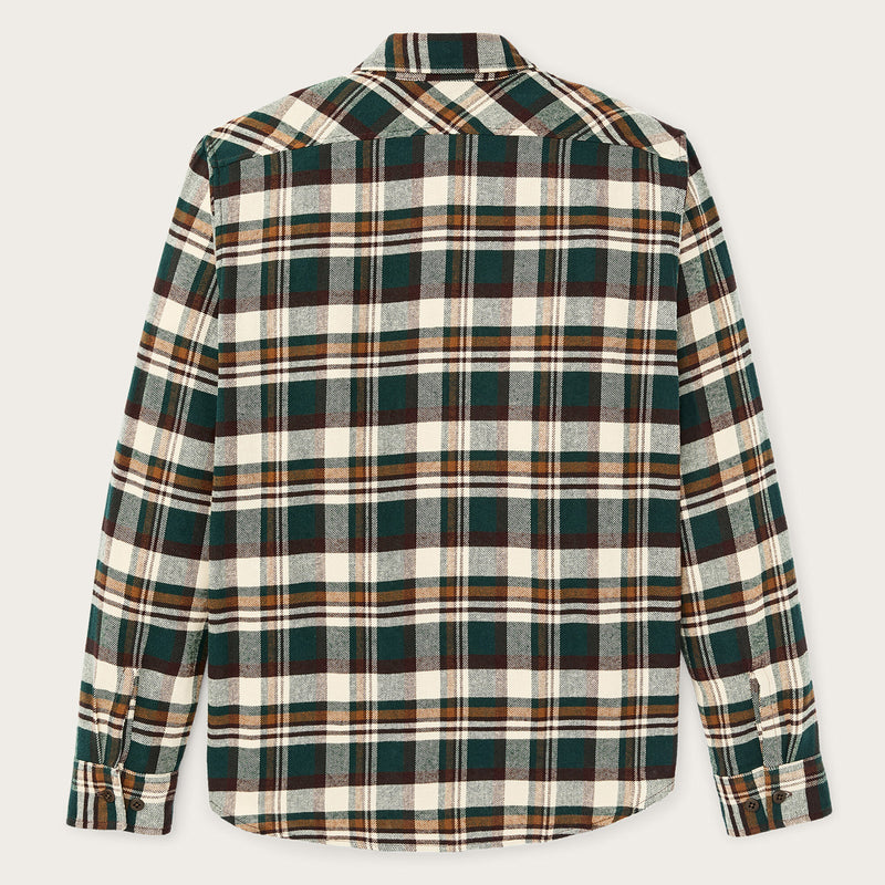 Rangeland flannel shirt di Filson | Green / bronze plaid (Green)