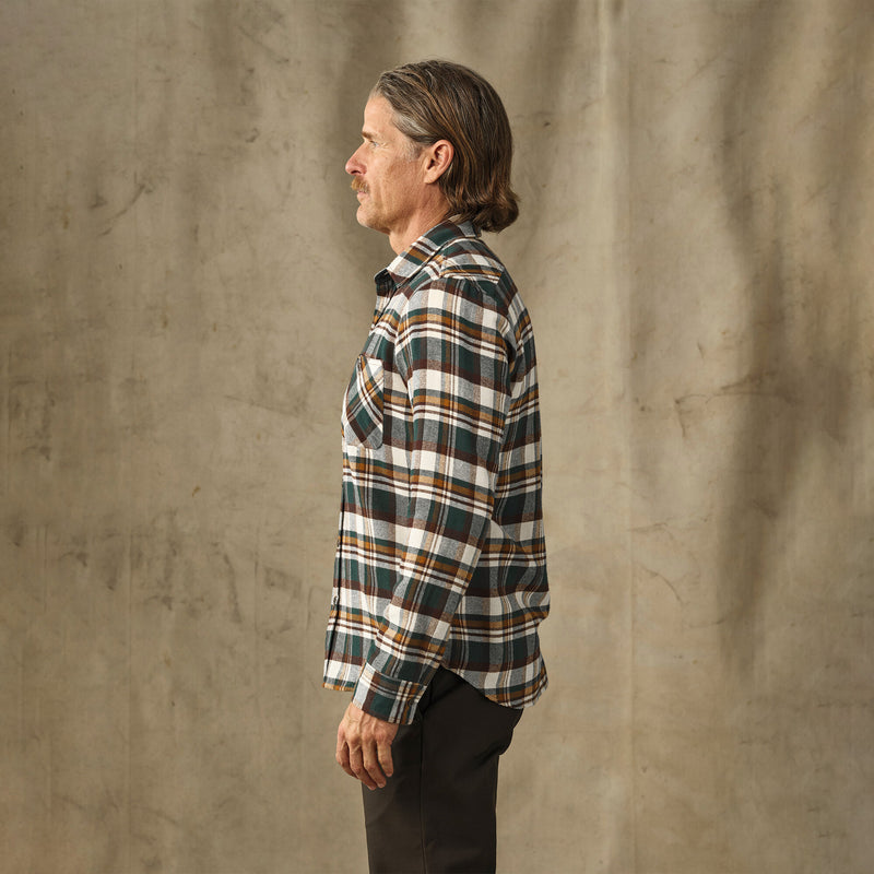 Rangeland flannel shirt von Filson | Green / bronze plaid (Green)