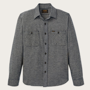 Rangeland flannel shirt di Filson | Navy / tan plaid (Gray)