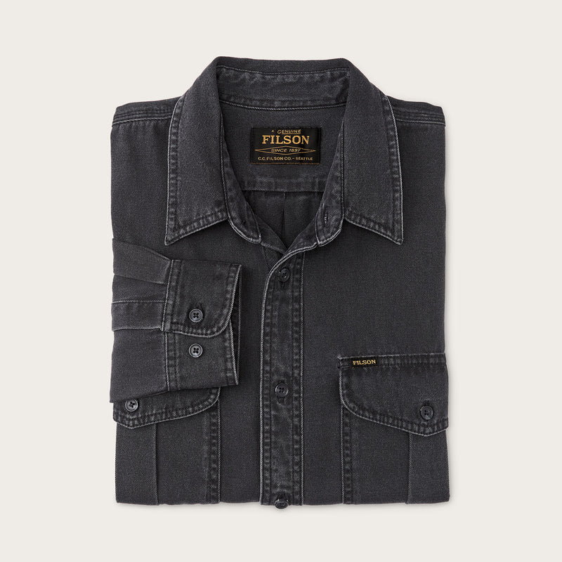 Denim guide shirt by Filson | Black (Black)