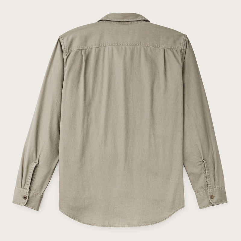 Shipwright fine twill shirt di Filson | Gray khaki (Beige)