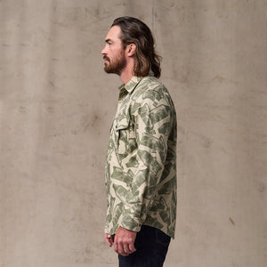 Lightweight alaskan guide shirt di Filson | Khaki / print (Green)