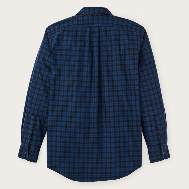 Lightweight alaskan guide shirt von Filson | Deep blue / black plaid (Blue)
