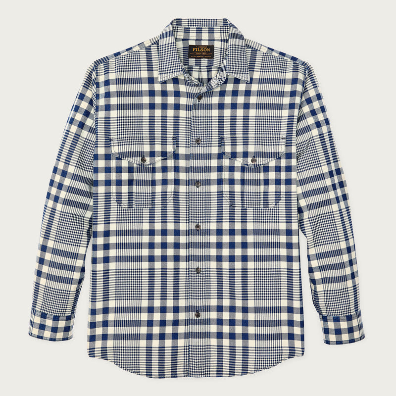 Lightweight alaskan guide shirt von Filson | Indigo multi plaid (Blue)