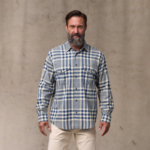 Lightweight alaskan guide shirt von Filson | Indigo multi plaid (Blue)