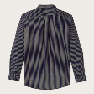 Lightweight alaskan guide shirt by Filson | Indigo / ticking str (Blue)