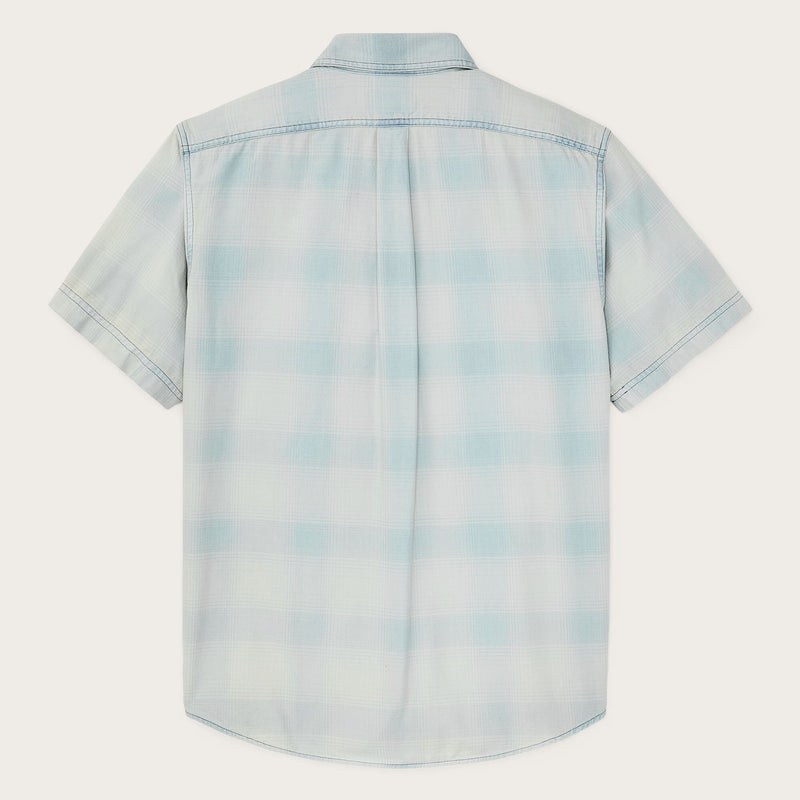 Short sleeve lightweight alaskan guide shirt di Filson | Indigo plaid (Blue)