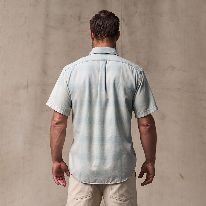 Short sleeve lightweight alaskan guide shirt di Filson | Indigo plaid (Blue)