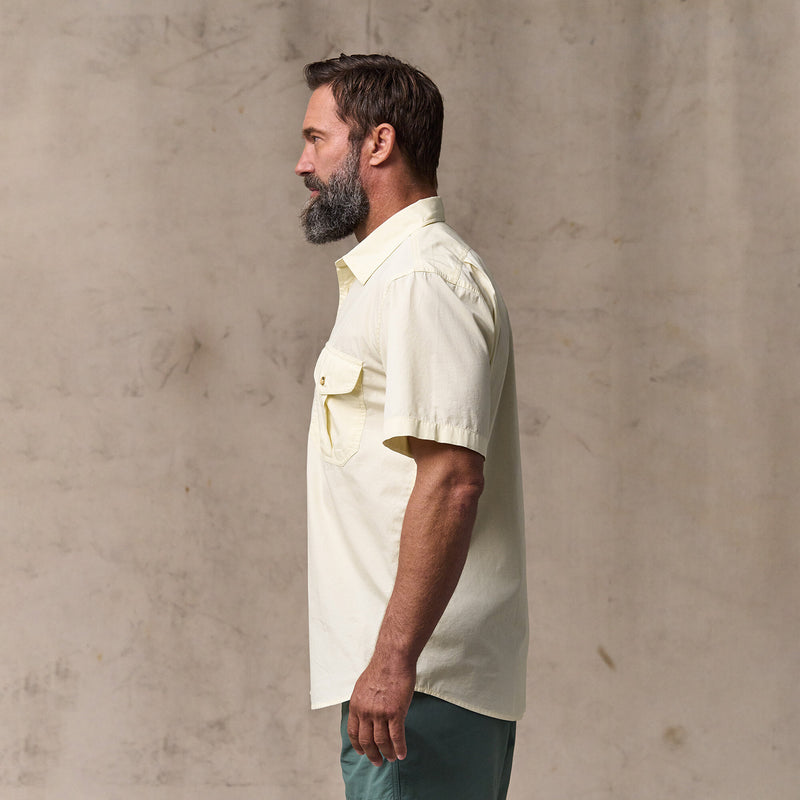 Filson's washed short sleeve feather cloth shirt von Filson | Ivory (Beige)