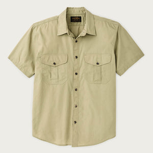 Filson's washed short sleeve feather cloth shirt von Filson | Lakebed (Beige)